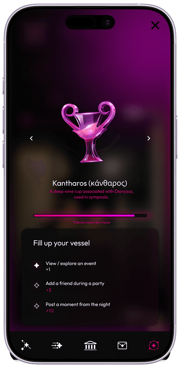 Streak vessel — kantharos